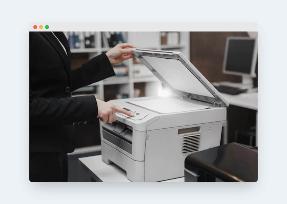 pressing home button of the printer to print self test page