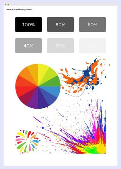 Color Printer Test Page