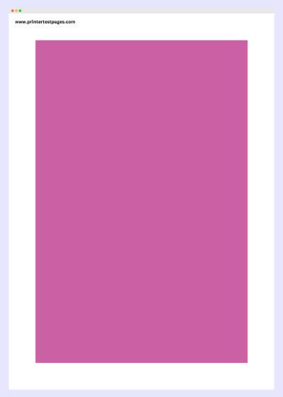 Magenta Color Test Page